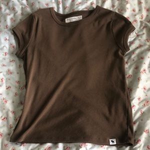 abercrombie kids brown shirt